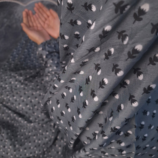Namaz Chaddar - Charcoal Gray