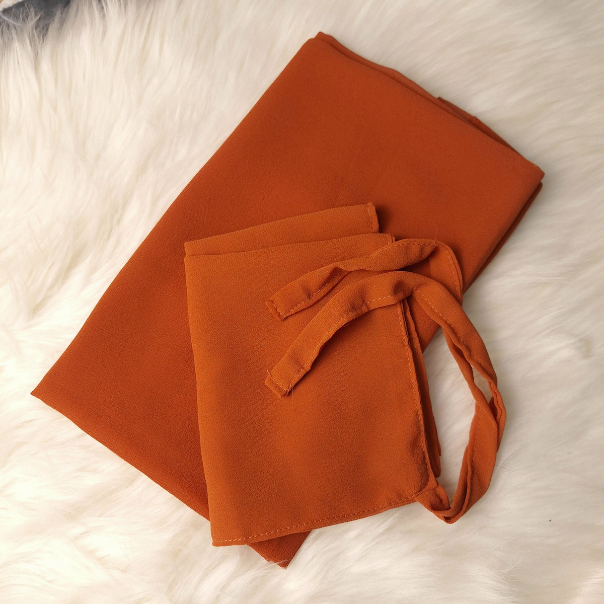 Hijab & Niqab Set - Strong Orange
